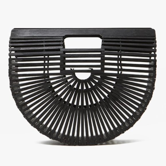 cult gaia Handbags - Cult Gaia Ark Bamboo Bag Black Small